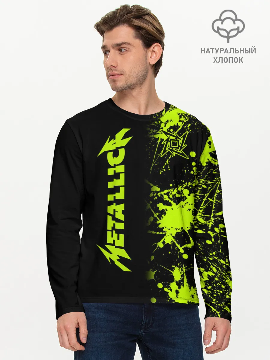 Мужской лонгслив базовый / Metallica