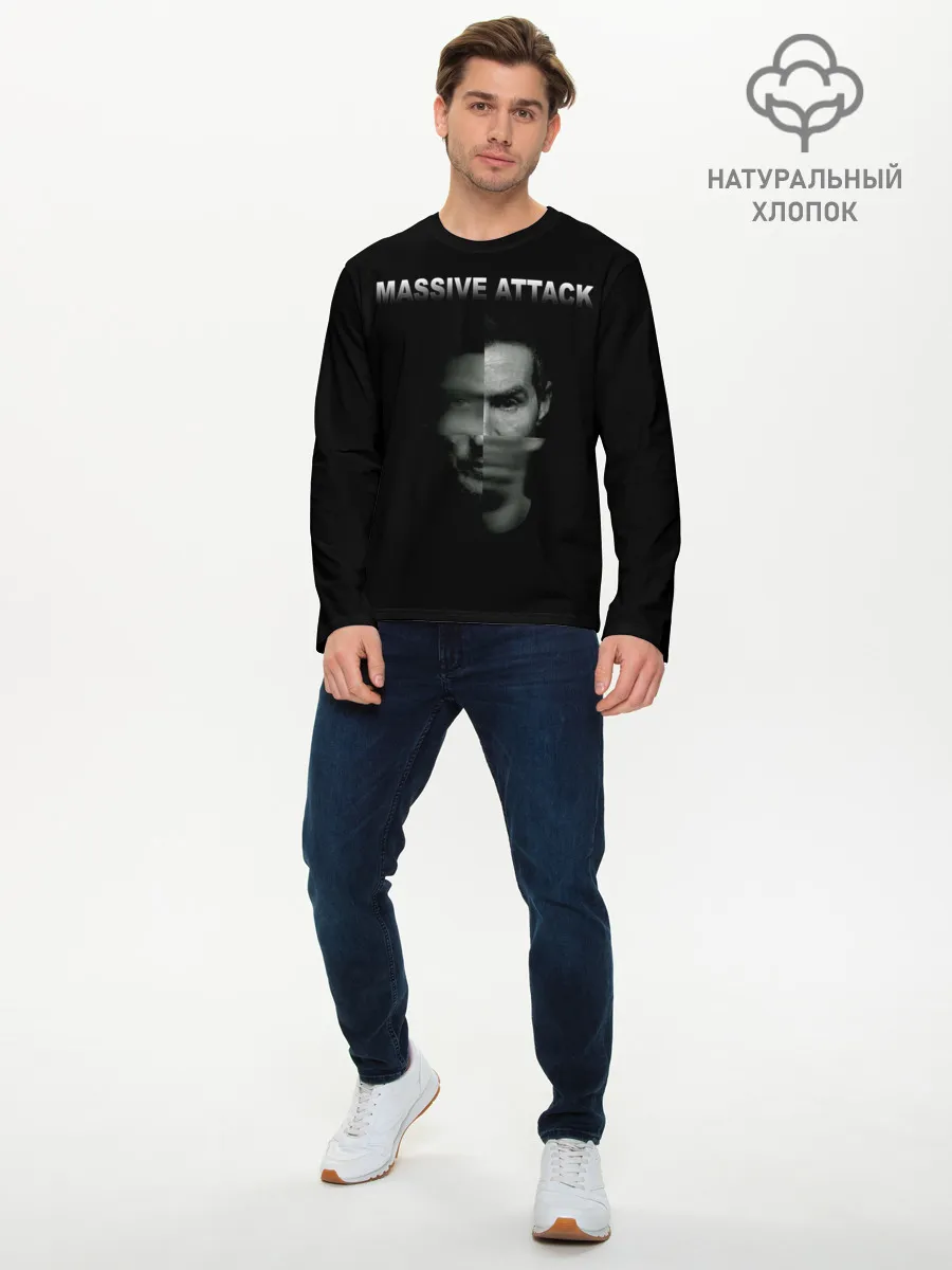 Мужской лонгслив базовый / Massive attack