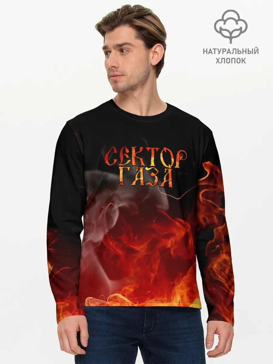 Мужской лонгслив базовый / Сектор Газа