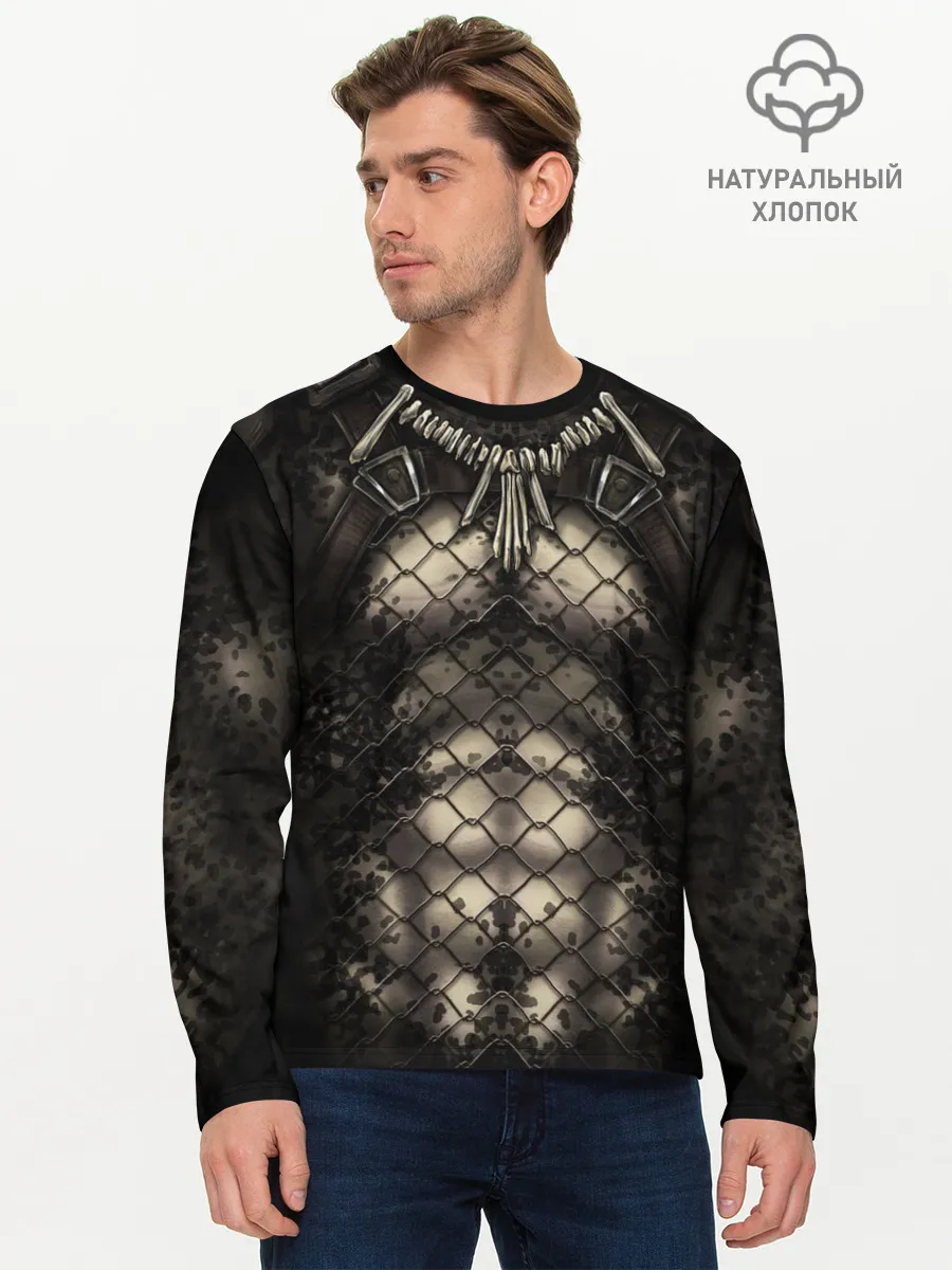 Мужской лонгслив базовый / Хищник