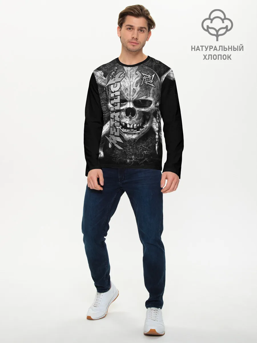 Мужской лонгслив базовый / Metallica