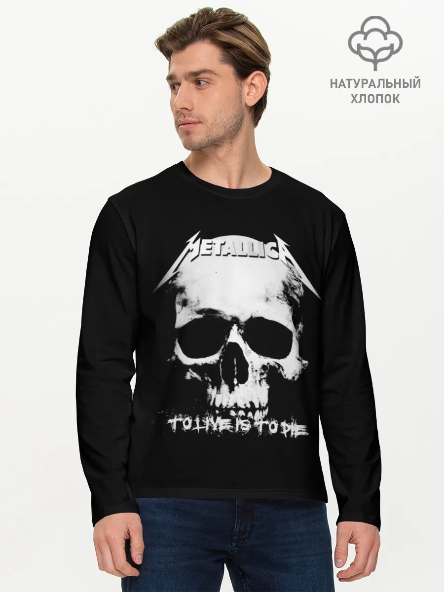 Мужской лонгслив базовый / Metallica