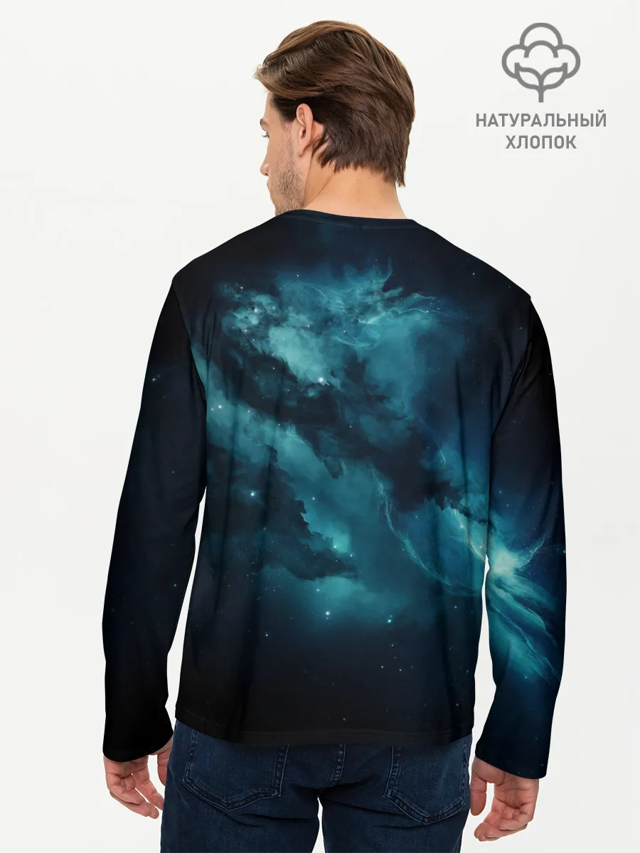 Мужской лонгслив базовый / Космос