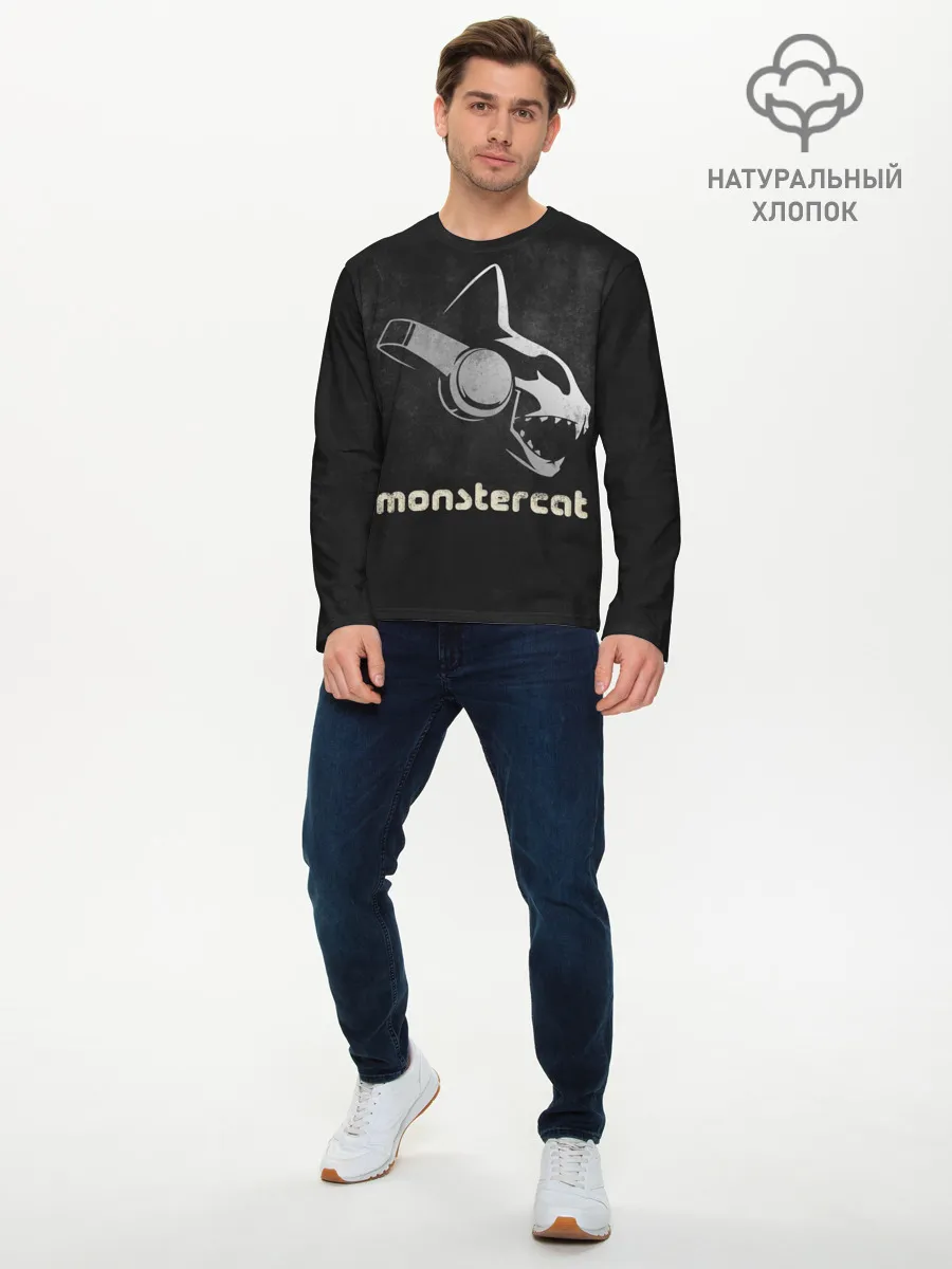 Мужской лонгслив базовый / Monstercat