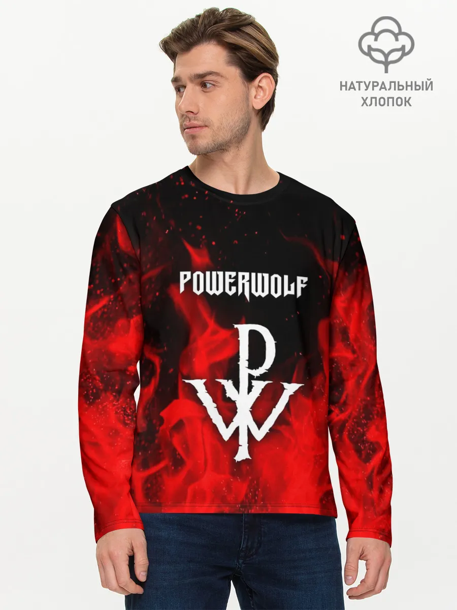 Мужской лонгслив базовый / POWERWOLF