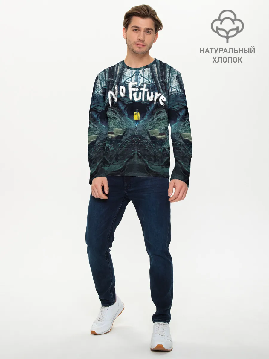 Мужской лонгслив базовый / ТЬМА - No Future