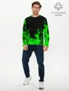 Мужской лонгслив базовый / ЗЕЛЁНЫЙ ОГОНЬ | GREEN FIRE