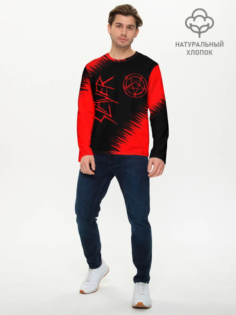 Мужской лонгслив базовый / SLAYER