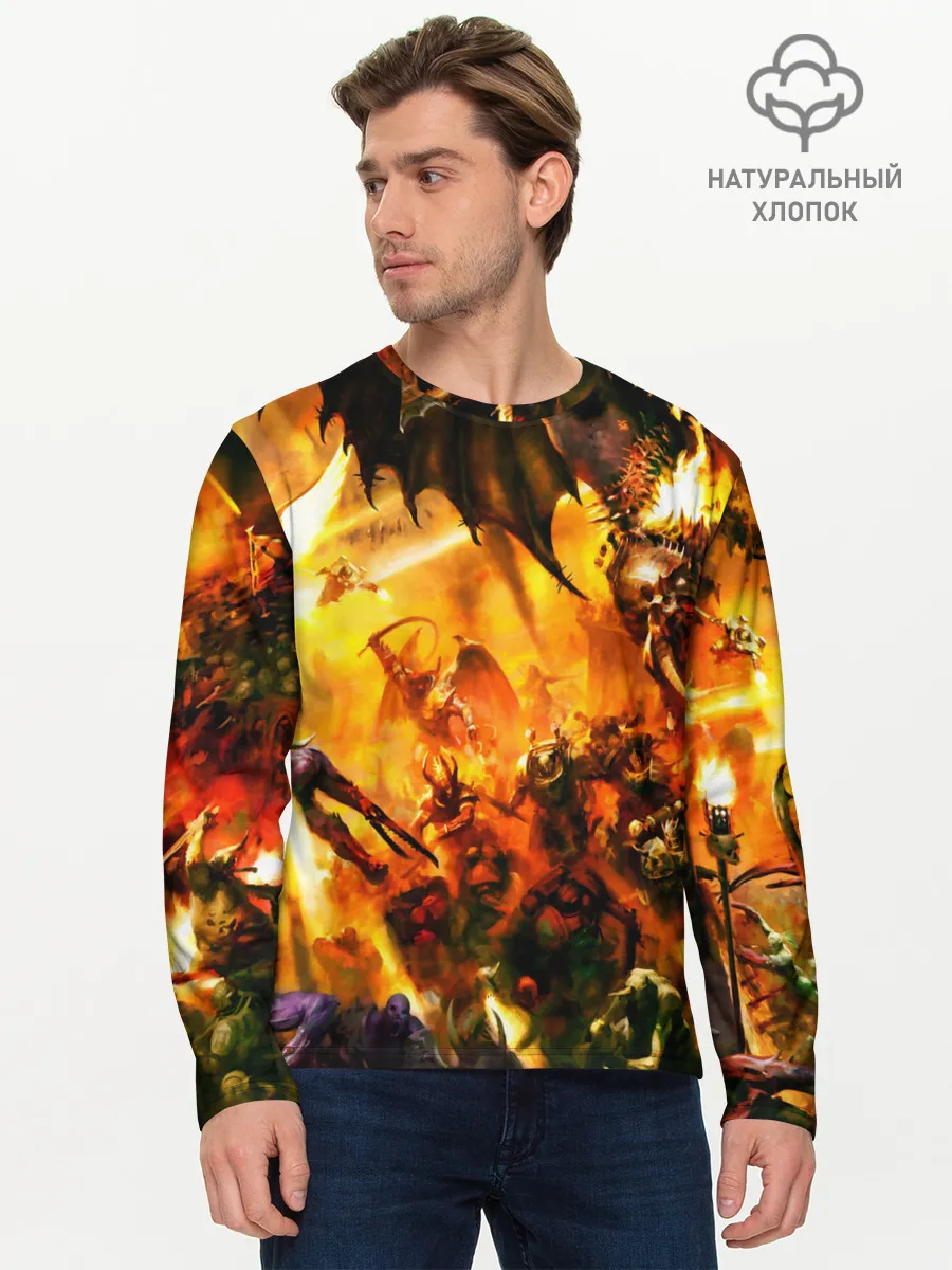 Мужской лонгслив базовый / WARHAMMER 40K