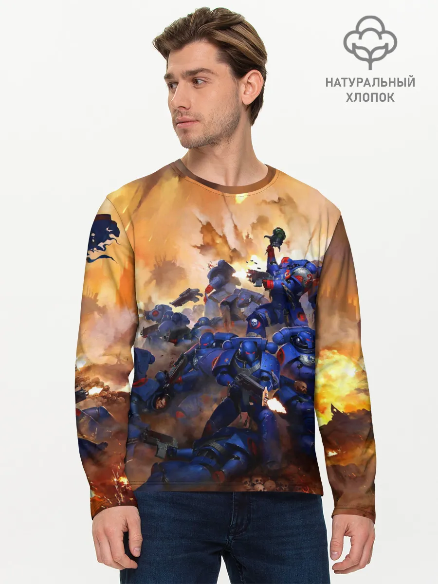 Мужской лонгслив базовый / WARHAMMER 40K