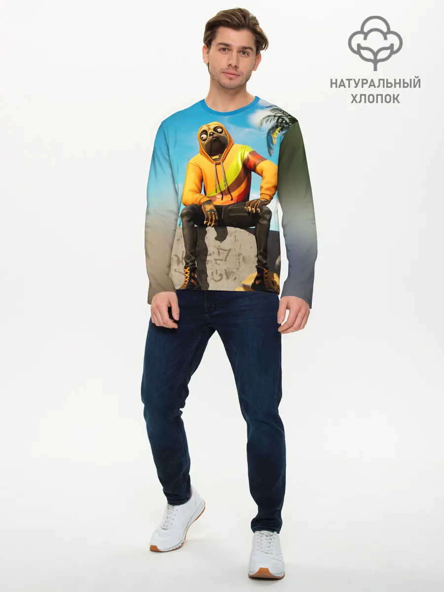 Мужской лонгслив базовый / Fortnite Doggy