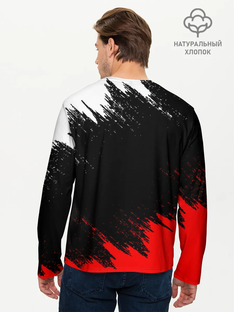 Мужской лонгслив базовый / БРЫЗГИ КРАСОК