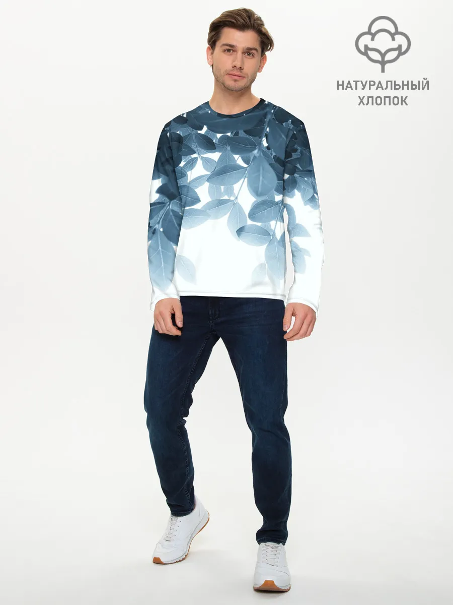 Мужской лонгслив базовый / Тропики