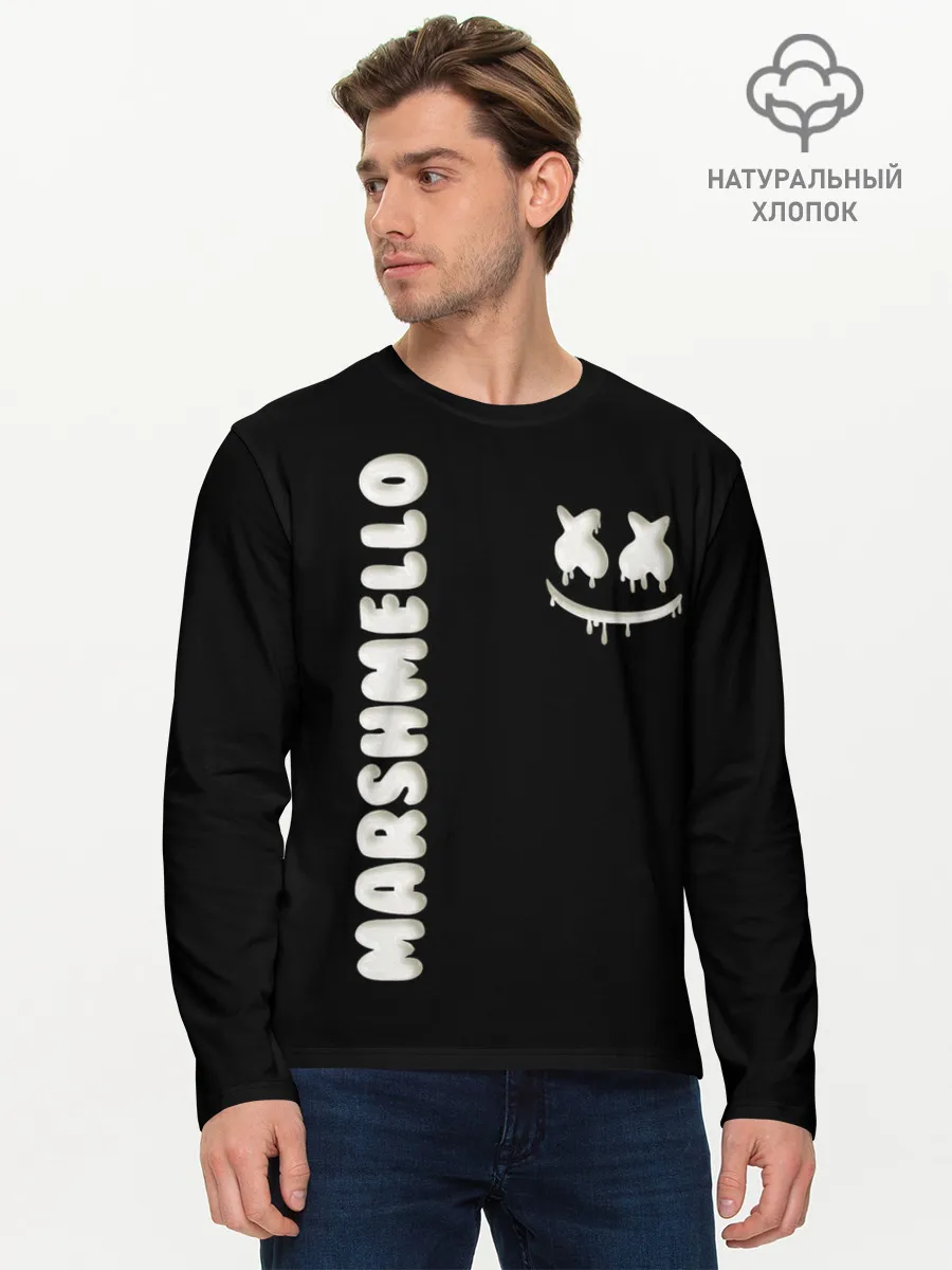 Мужской лонгслив базовый / РЮКЗАК MARSHMELLO