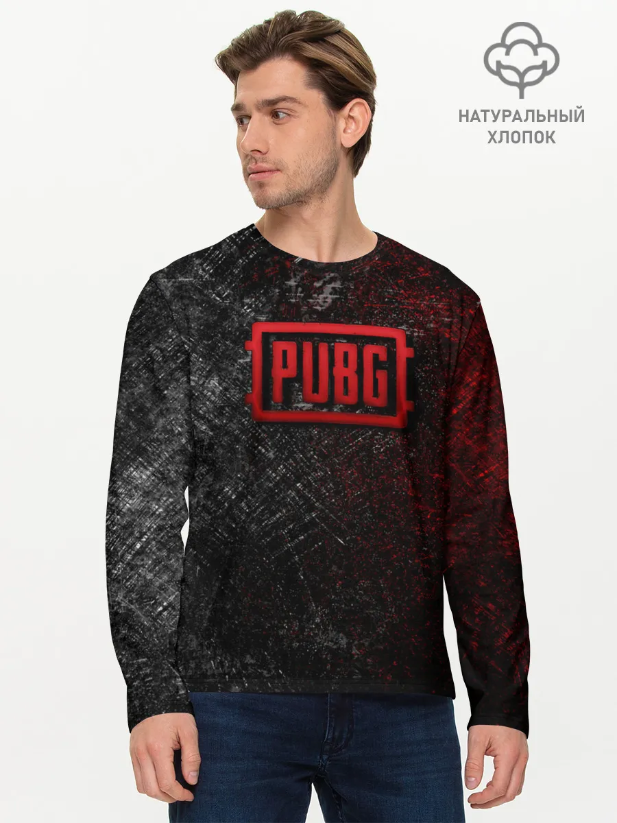 Мужской лонгслив базовый / PUBG