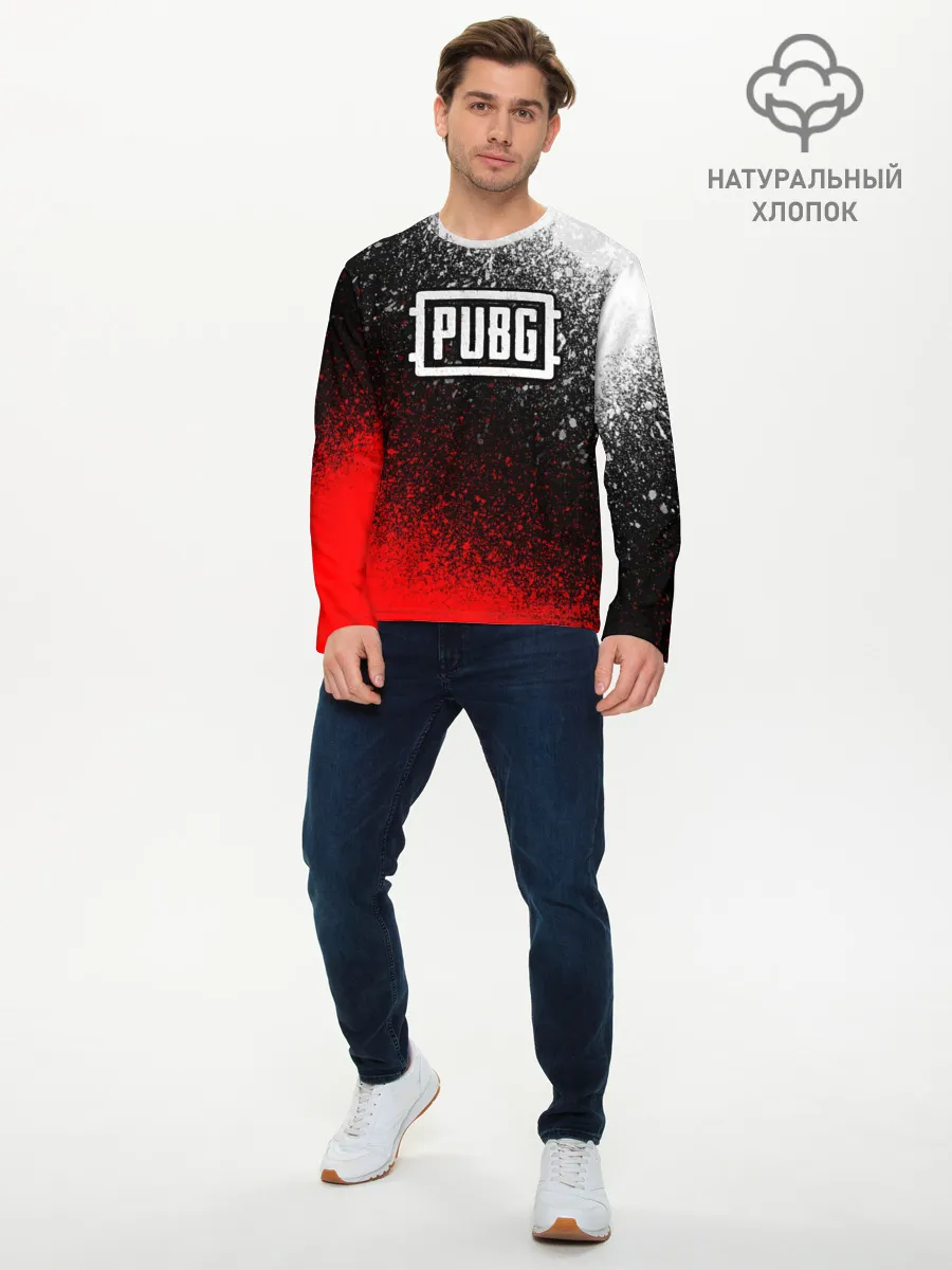 Мужской лонгслив базовый / PUBG