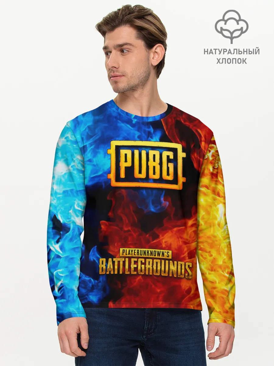 Мужской лонгслив базовый / PUBG