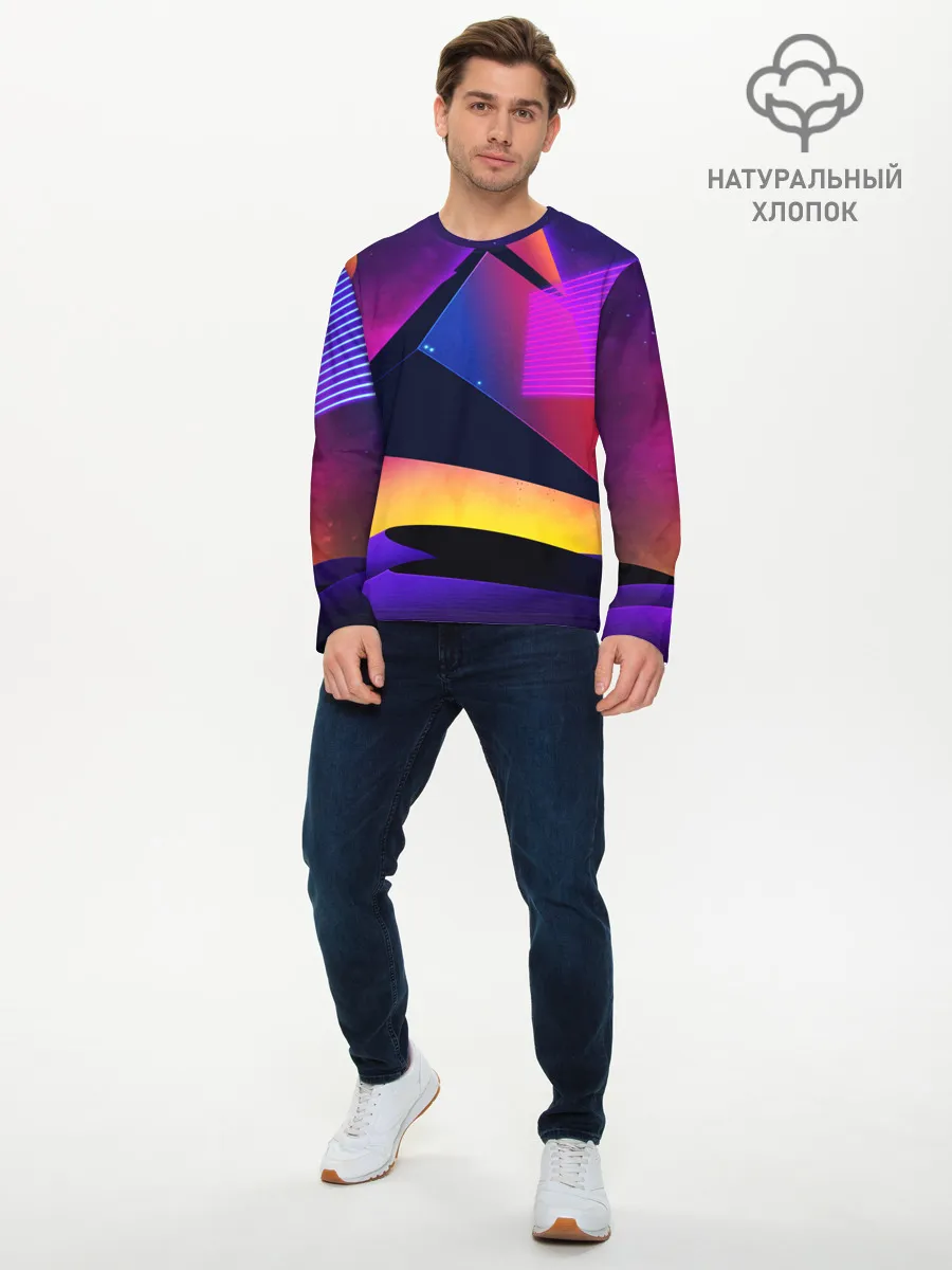 Мужской лонгслив базовый / СТИЛЬ ГЕОМЕТРИЯ