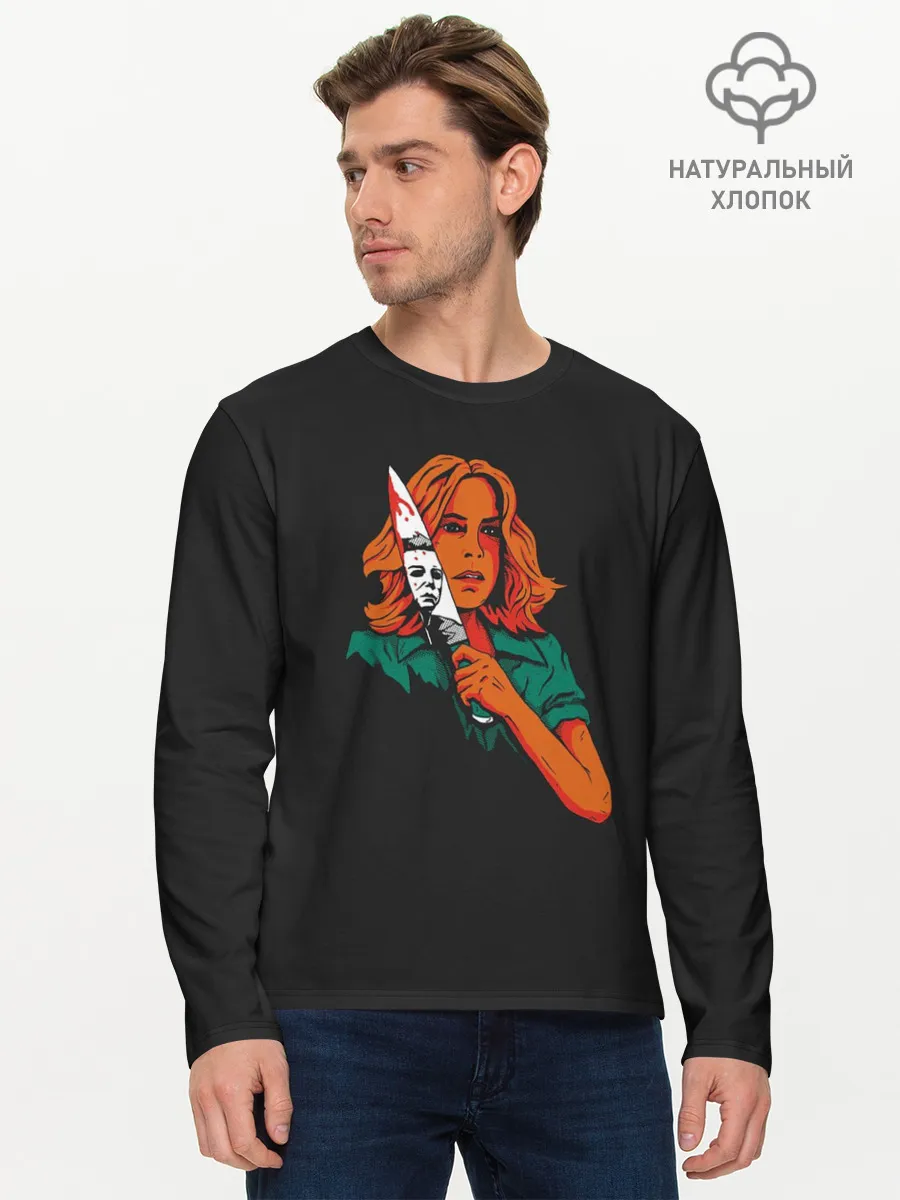 Мужской лонгслив базовый / Лори. Хэллоуин