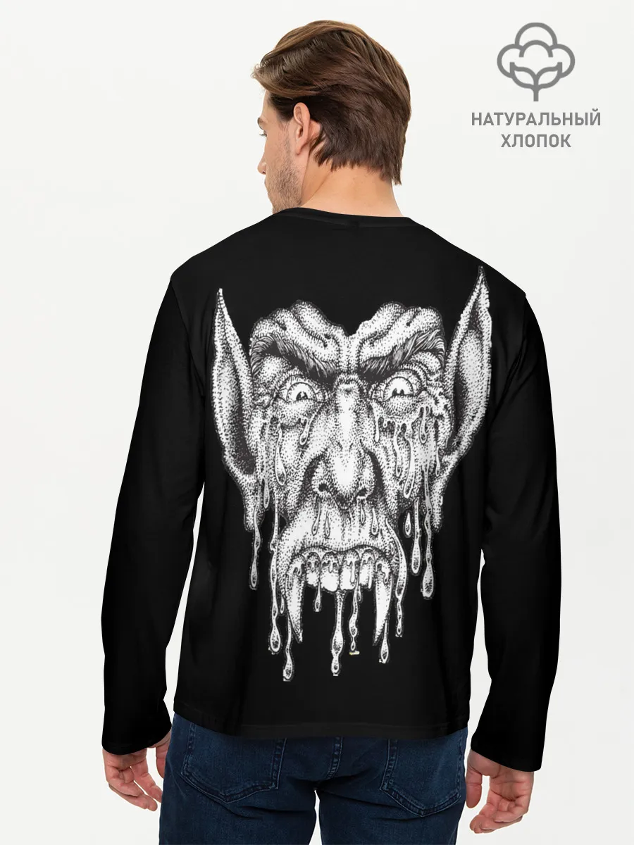 Мужской лонгслив базовый / Кровожадный вампир