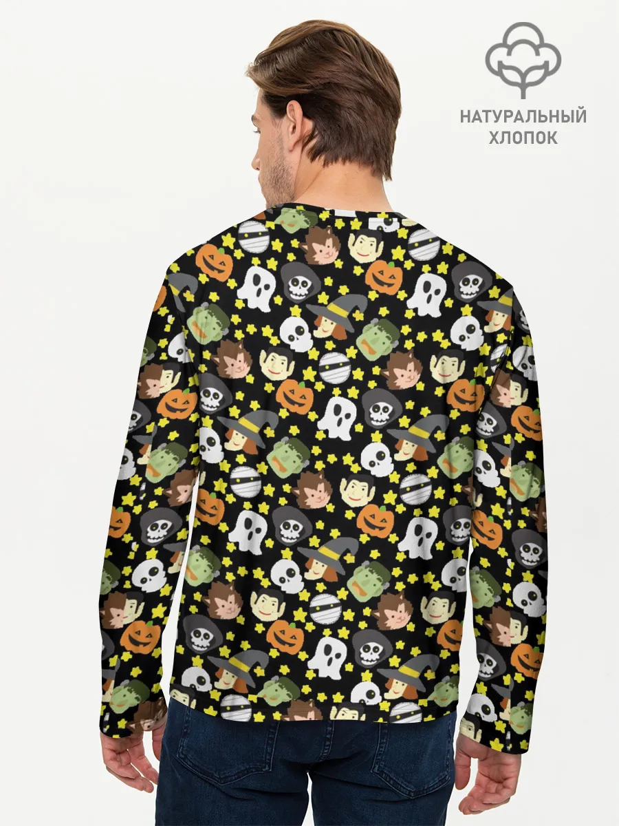 Мужской лонгслив базовый / персонажи и хэллоуин