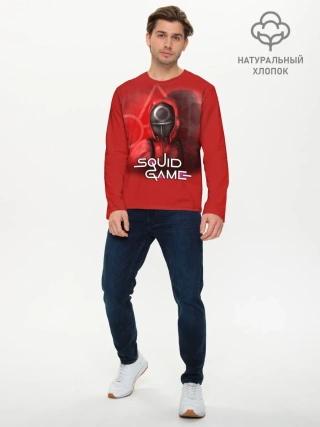 Мужской лонгслив базовый / ИГРА В КАЛЬМАРА | КРУГ
