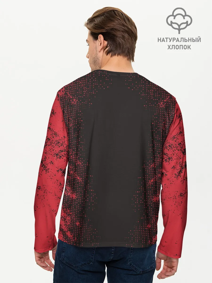 Мужской лонгслив базовый / ИГРА В КАЛЬМАРА | СОТРУДНИК ТРЕУГОЛЬНИК