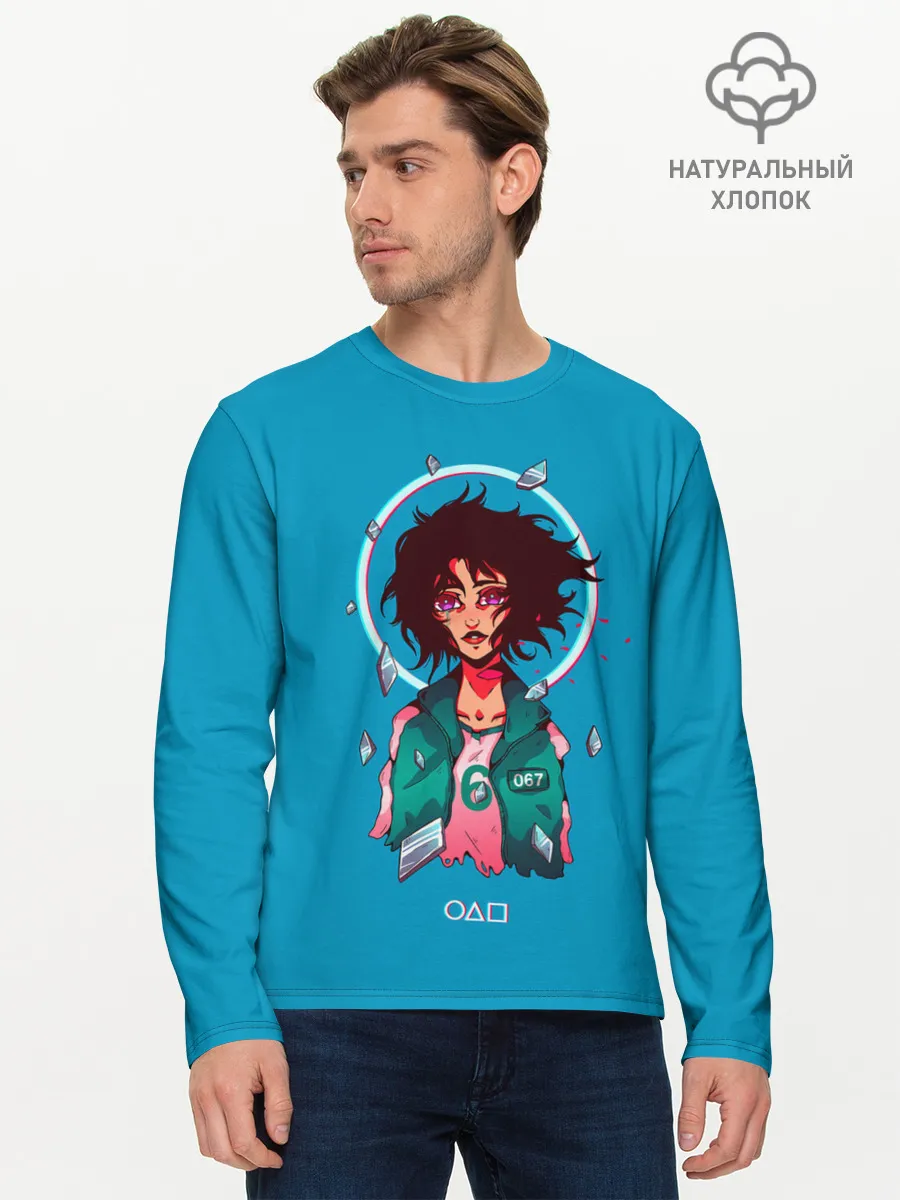 Мужской лонгслив базовый / Плачущая 067