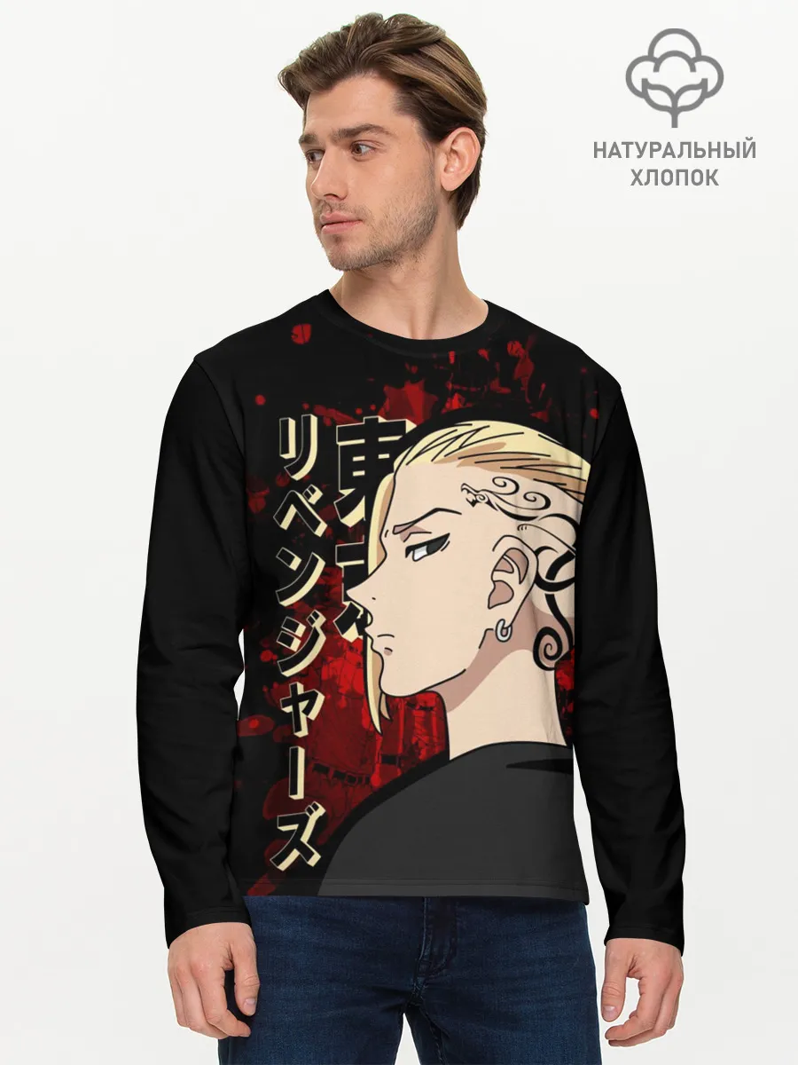 Мужской лонгслив базовый / Токийские мстители: Дракен