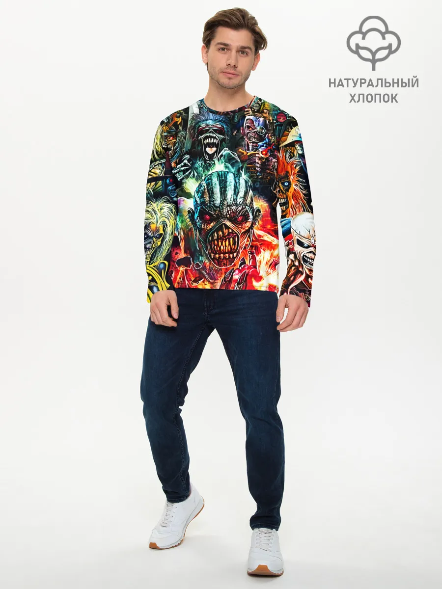 Мужской лонгслив базовый / Iron Maiden