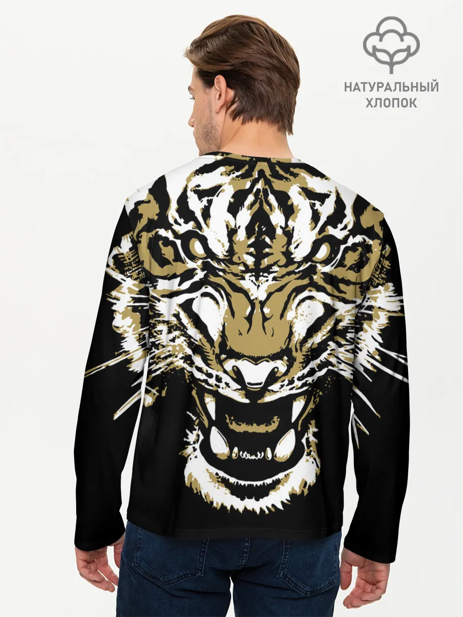 Мужской лонгслив базовый / Рычание джунглей