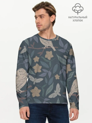 Мужской лонгслив базовый / Летняя полночь