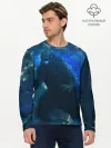 Мужской лонгслив базовый / ГОДЗИЛЛА В МОРЕ