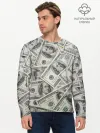 Мужской лонгслив базовый / dollars money
