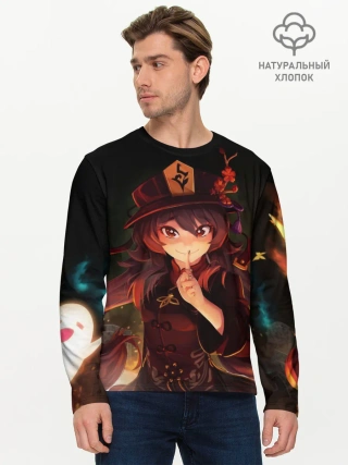 Мужской лонгслив базовый / Hu Tao GENSHIN IMPACT