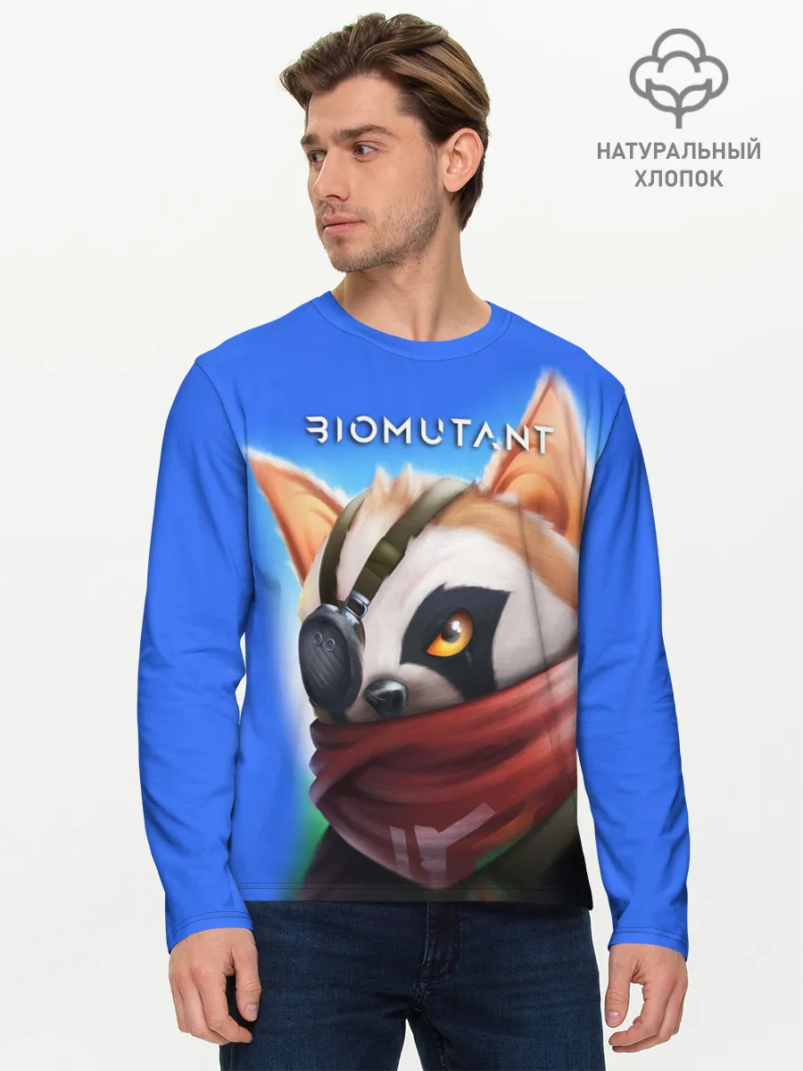 Мужской лонгслив базовый / Biomutant | Биомутант рисунок