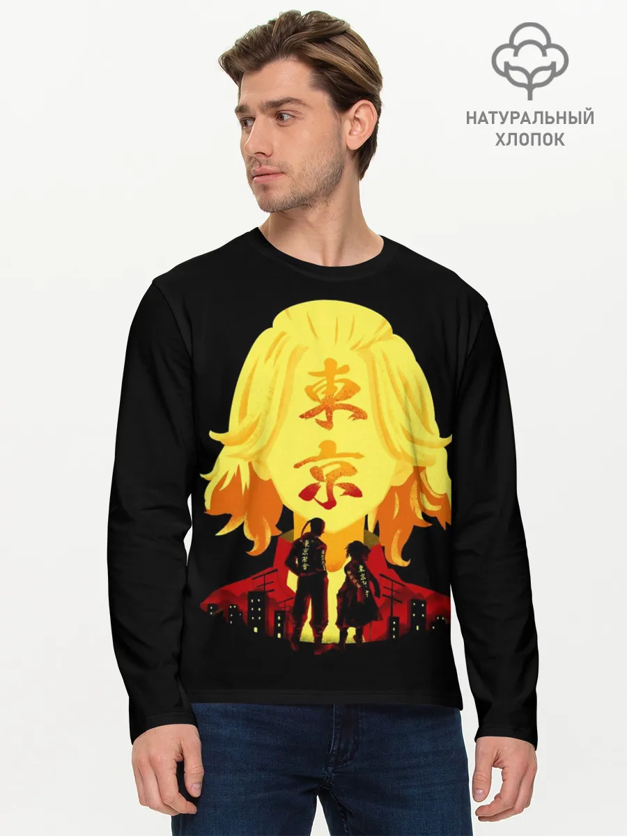 Мужской лонгслив базовый / Токийские мстители: Майки и Дракен