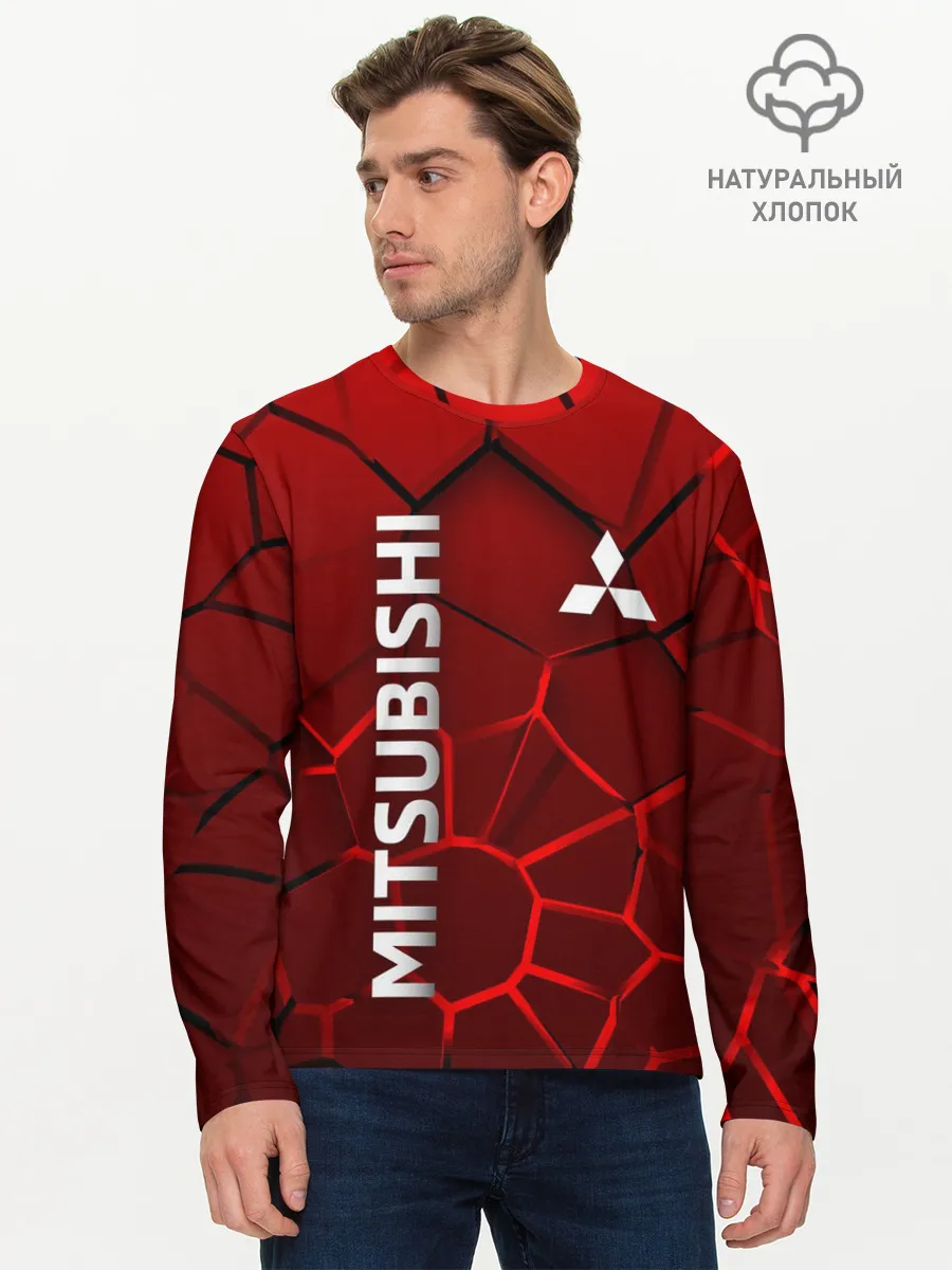 Мужской лонгслив базовый / Митсубиси 3D плиты