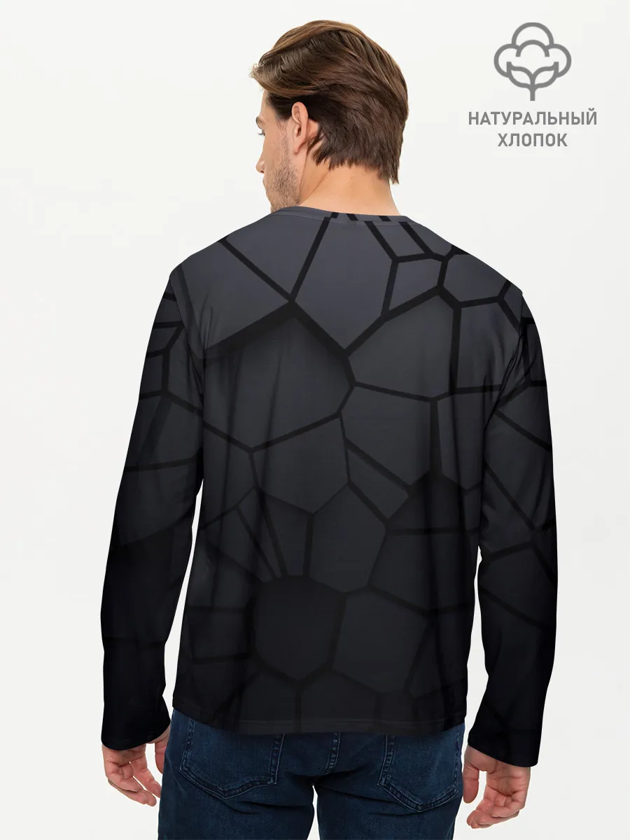 Мужской лонгслив базовый / Мерседес 3D плиты