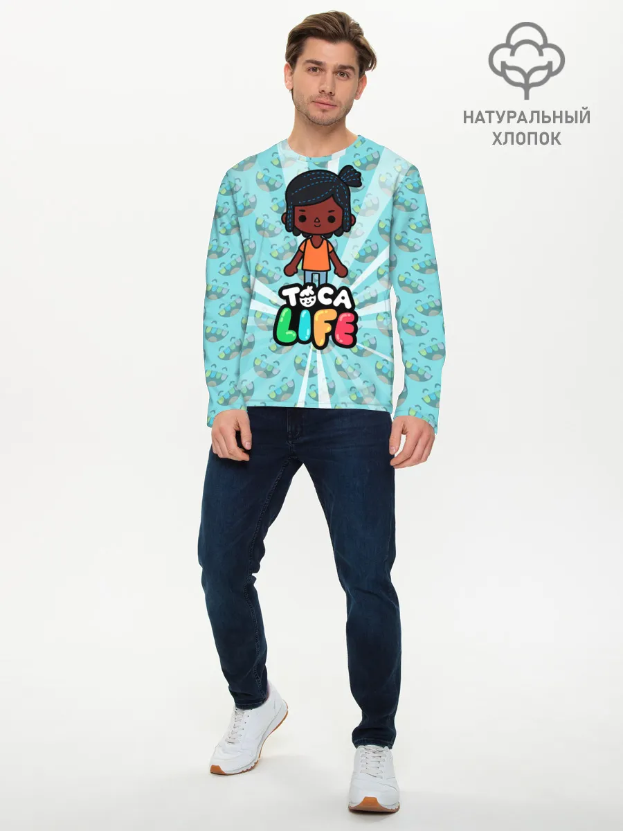 Мужской лонгслив базовый / Toca Life World