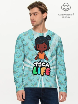 Мужской лонгслив базовый / Toca Life World