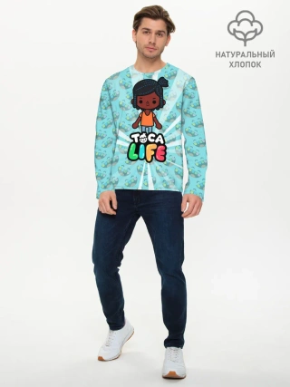 Мужской лонгслив базовый / Toca Life World