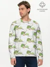 Мужской лонгслив базовый / Зеленый чай