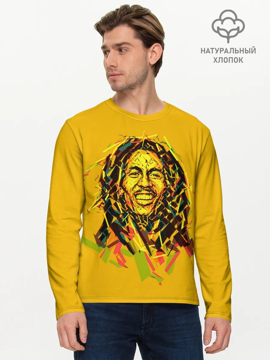 Мужской лонгслив базовый / Радостный Боб