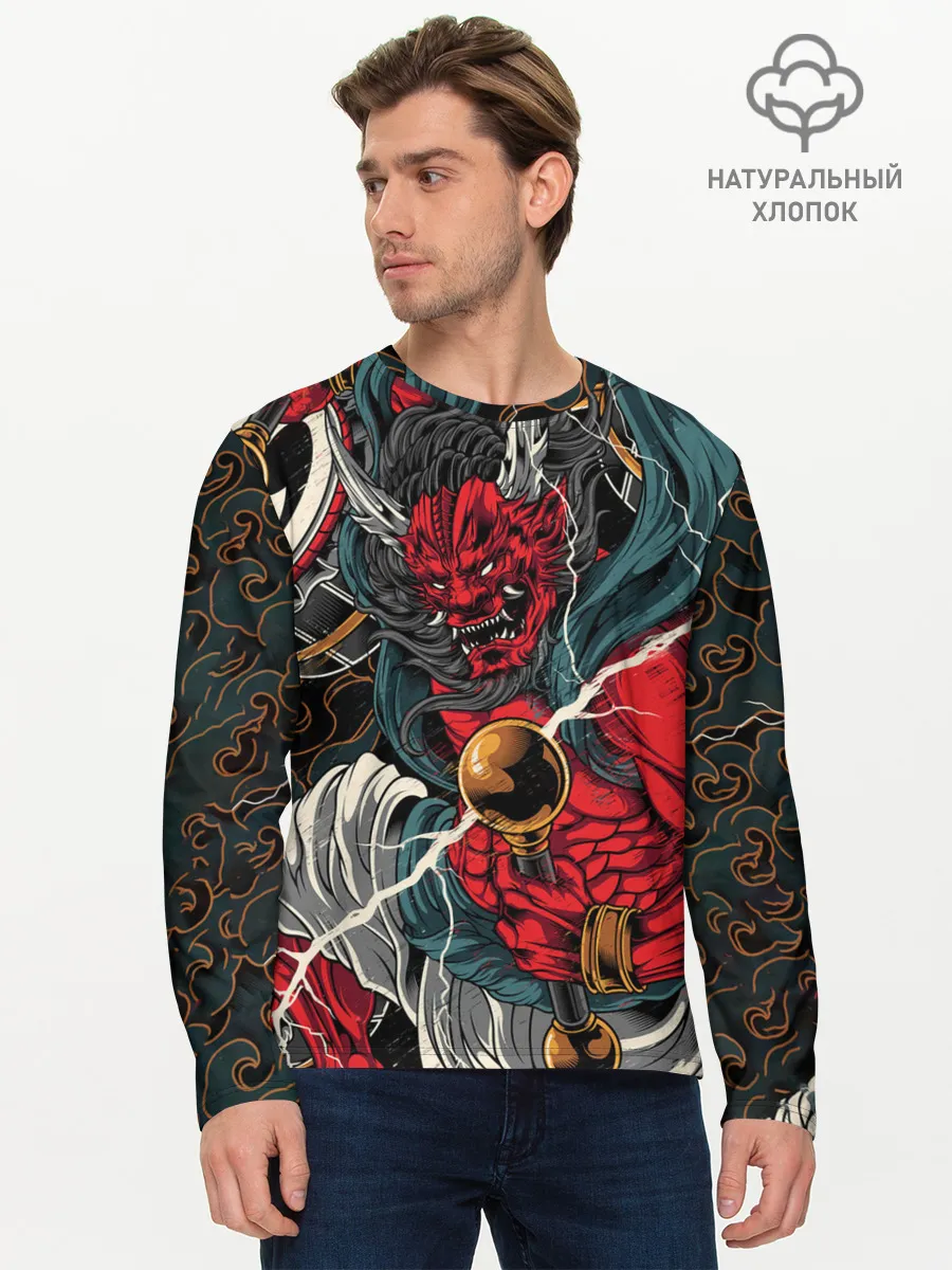 Мужской лонгслив базовый / БОГ ГРОМА РАЙДЗИН