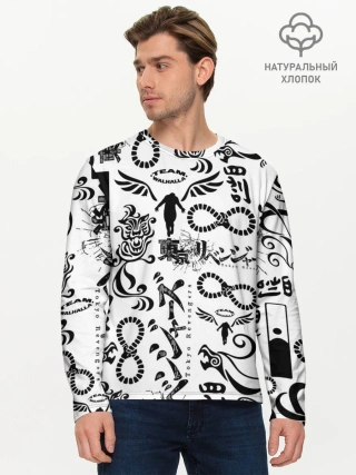 Мужской лонгслив базовый / ТОКИЙСКИЕ МСТИТЕЛИ ЛОГОБОМБИНГ