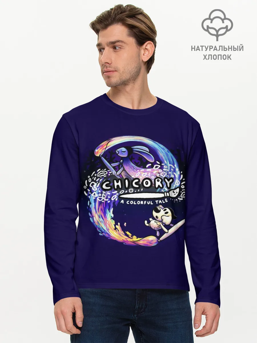 Мужской лонгслив базовый / Chicory: A Colorful Tale GAME