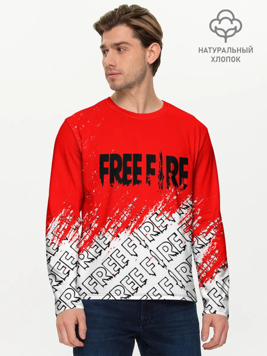 Мужской лонгслив базовый / фри фаер | День Booyah,