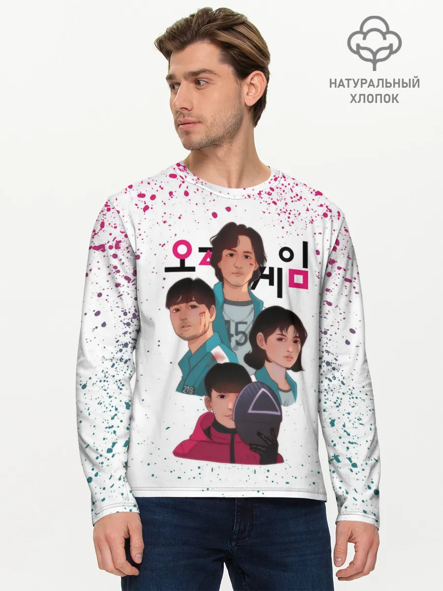 Мужской лонгслив базовый / 067 | 218 | 456 | Коп