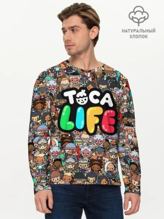 Мужской лонгслив базовый / Toca Boca game | Тока бока